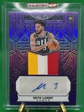 2023-24 OBSIDIAN ELECTRIC ETCH PURPLE FLOOD #239 SETH LUNDY RC JSY AUTO #13/49