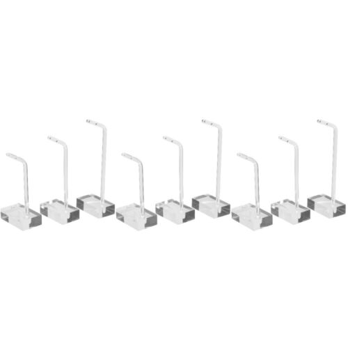  9 PCS Earring Stand Clear Presentation Stand Earring Holder Jewelry Stand - Picture 1 of 12