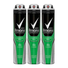 Rexona Motionsense Quantum Dry 48 Hour Body Spray Deodorant, 200ml (Pack of 3)