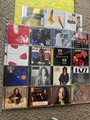 19 Jazz / Blues Cds Louis Armstrong Miles Davis Coltrane B.B. King Kenny G