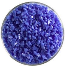 0114 Cobalt Blue 90 COE COARSE Full Jar One Pound Bullseye Frit Glass