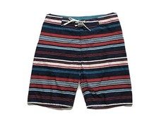 Old Navy Board Shorts Men's Size Medium Striped Hits At Knee Surf Swimwear NWT