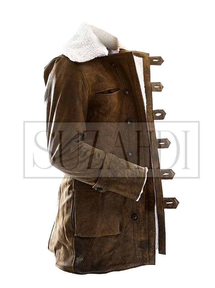 Tom Hardy As Bane - Dark Knight Rises Cosplay Gamuza Cuero Abrigo por Suzahdi Foto 3 de 4