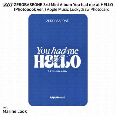 ZEROBASEONE ZB1 You had me at HELLO Apple Music Lucky Draw