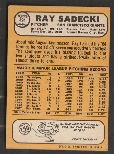 1968 Topps Baseball Cards Scegli una carta a scelta 295-660 EX X-MT 1/25 Set Break - Foto 340 di 490