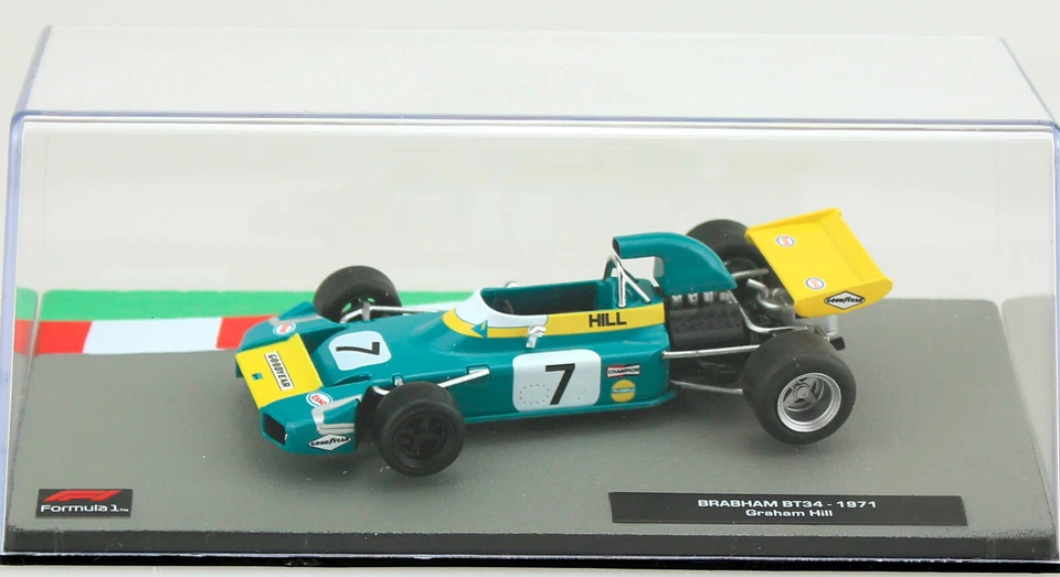 Brabham BT34 Graham Hill 1971 #7 Formel 1 1:43 Atlas Modellauto - Bild 3 von 3