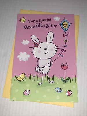 Hallmark Easter Card For Granddaughter: Special Bunny Kite Springtime Sweetheart