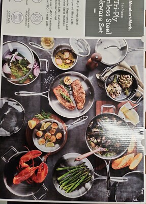 Member's Mark 14-Piece Tri-Ply Cookware Set | eBay