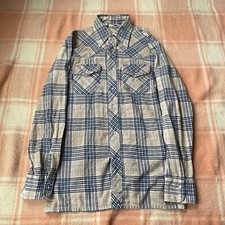 Vintage 70s/80s Levi  s Pearl Snap Buttondown Flannel Western Shirt