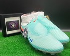 Nike Phantom 6 Elite High FG NU2 Football Boots Size 8.5 ⚪️🔵