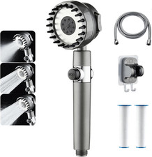 Ion Drops Shower Ead Filtered Showerhead, Handheld Turbo Shower Head, with Sh...