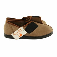 Git-up Men's Diabetic Slippers Arthritis Edema Memory Foam Size 7