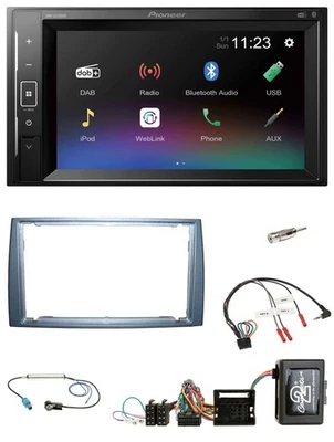 Pioneer DAB Lenkrad 2DIN Bluetooth USB Autoradio für Peugeot 308 silber 07-09 PD - Bild 1 von 4