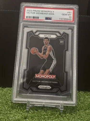 Panini 2023-24 Prizm Monopoly Victor Wembanyama RC #81 PSA 10 Spurs