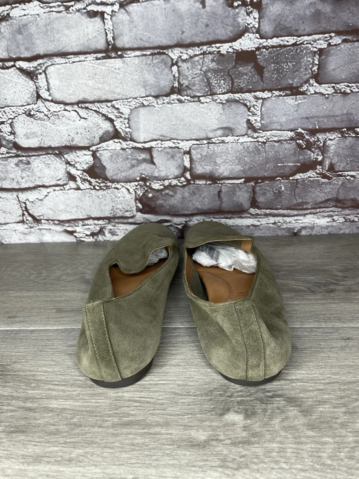 Zapatos planos de ballet de cuero gamuza verde Gentle Souls Elevate 3 para mujer talla 9,5 M EE. UU./40EU Foto 4 de 4