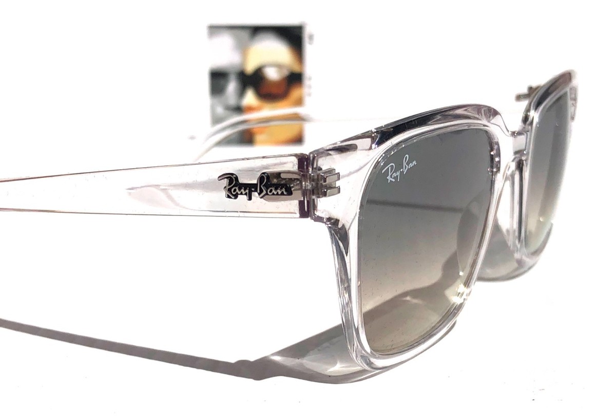Ray Ban Transparent Clear Frame Gradient Grey Lens Sunglass  display picture 1