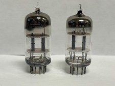 Vintage RCA 12AT7 Pair of USA Made Vacuum Tubes Used & Tested
