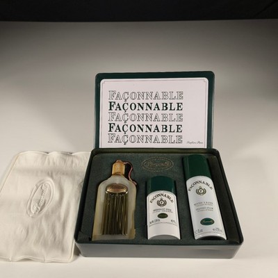 Faconnable Pour Homme Men Fragrance 3 Piece Set Eau De Toilette Shaving Foam