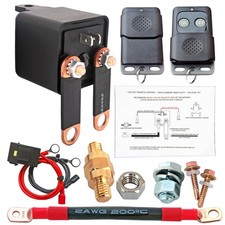 3/8 Side Post Battery Disconnect Switch 12V 200A Remote Kill for Car Truck RVs