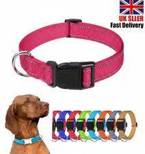 Dog Collar Reflective Adjustable Puppy Comfortable Padded Neoprene Small Medium
