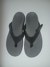 Vionic Slippers Adults Size 10 US Black EUC 24RYDERTVM/1001-1