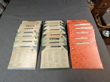 Denoyer Geppert Folding Maps - Lot of 23 - US, World, Census Data Maps