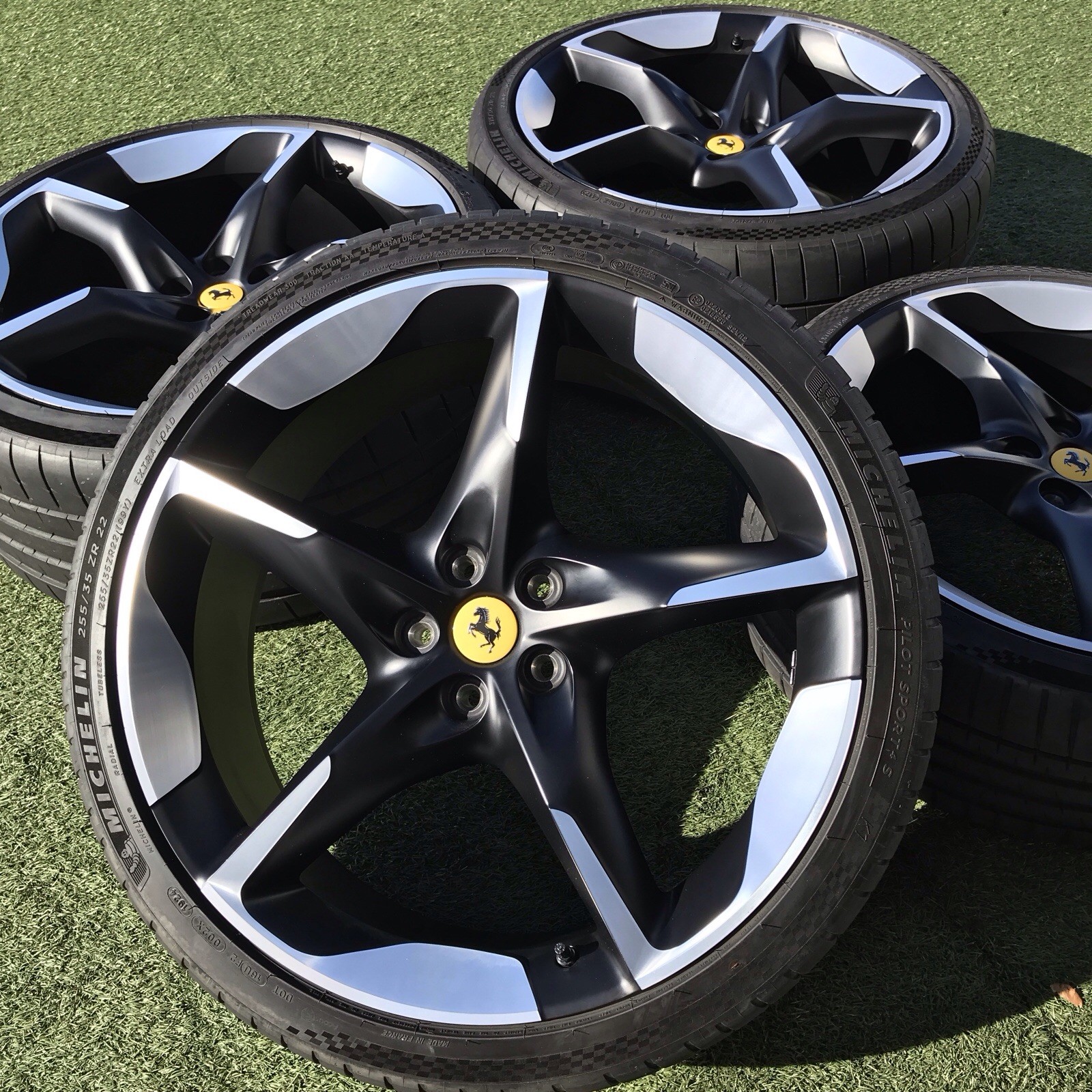 22 23 FERRARI PUROSANGUE RIMS TIRES TPMS OEM GENUINE STOCK SET 4 983058