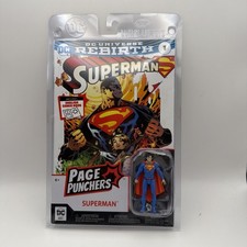 McFarlane DC Page Punchers SUPERMAN 3 Figure Rebirth Comic Book New J6