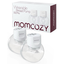 Momcozy S12 Pro Hands-Free Double Electric Breast Pump Set 24mm White