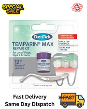 DenTek Strong Teeth Tooth Repair Permanent Dental Cement Cavity Filling Kit