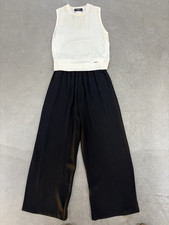 Vintage 1980's Sonia Rykiel Black high waisted pleated Wide legged Wool Trousers