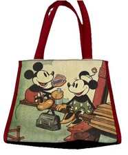 Rare Vintage Walt Disney World Kids MICKEY MINNIE MOUSE Purse