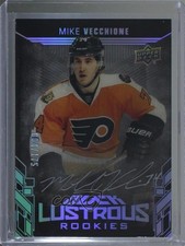 2017-18 SPx UD Black Lustrous Rookies Auto 4/175 Mike Vecchione #LR-MV Auto r1e