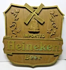 Vintage Imported Heineken Beer Wooden Windmill Sign 1983 - Pre-Owned