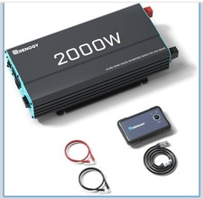 NEW Renogy RNG-INVT-2000-12V 2000W Pure Sine Wave Solar Inverter W/ REMOTE CTRL