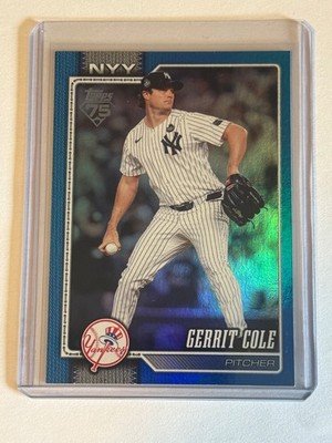 2026 Topps Series 2 Gerrit Cole #450 Blue Holofoil 10/150 New York Yankees