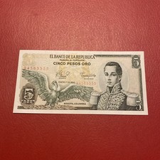 Colombian- 5 Pesos Oro- 1980