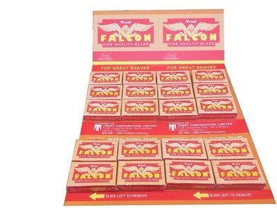 Falcon Double Edge Safety Razor Blades, 200 blades (20x10) 