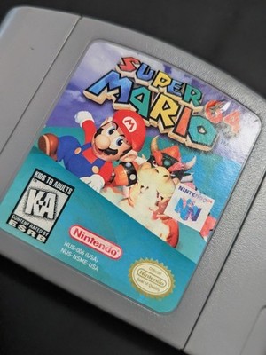 Super Mario 64 Cartridge for Nintendo 64 NTSC-U/C, Cleaned, Tested
