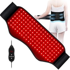 Red Light Therapy Belt, 140 LEDs 630/660/850nm Light Therapy with Compression...
