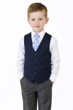 Andrew Marc Navy Boy's Suit Vest Perfect for Communion