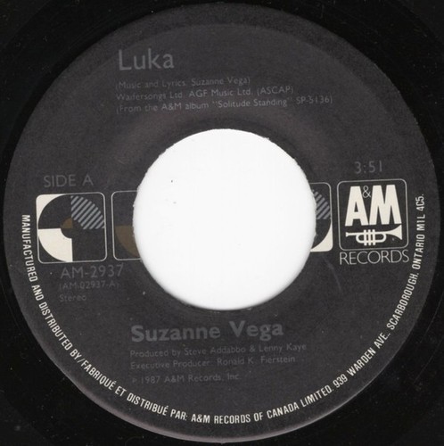 Suzanne Vega - Luka (7", Single, Com) (Very Good Plus (VG+)) - Foto 1 di 2