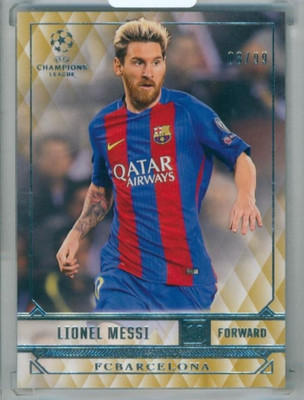 2016-17 Topps UEFA Champions League Lionel Messi #50 Base Gold Parallel【08/99】