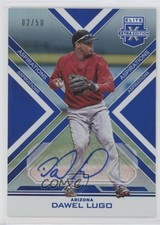 2016 Panini Elite Extra Edition Aspirations Blue 2/50 Dawel Lugo #183 Auto 5x0