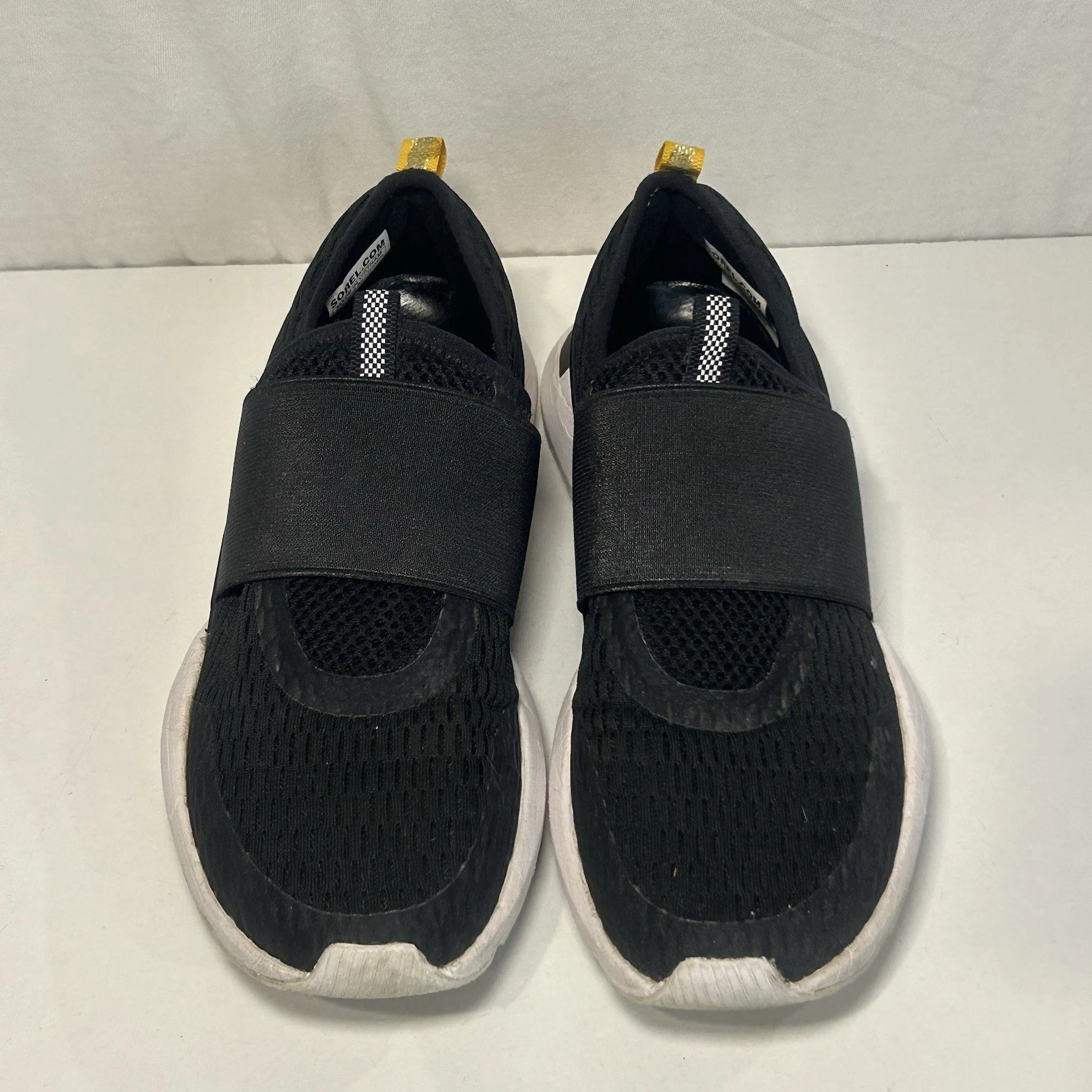 sorel kinetic impact strap slip-on mesh shoes