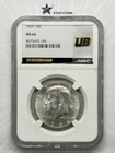 1964 D 50C Silver Kennedy Half Dollar NGC MS64 Ultra Breaks Label