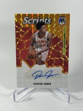 2019-20 Panini Mosaic Scripts Orange Prizm Damian Jones #SC-DJN Auto