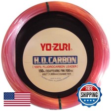 Yo-Zuri HD Disappearing Pink Fluorocarbon Leader 30YD 100LB