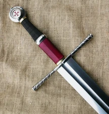 Beautiful Game Of Thrones Custom Handmade Viking Sword With Wood Scabbard