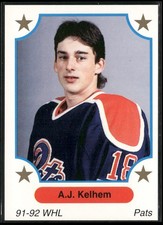 1991-92 7th Inning Sketch WHL #237 A.J. Kelham